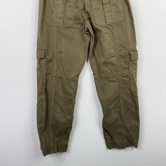 Zara Pants Womens S Green Utility Cargo Gorpcore Hiking Y2K Military Casual - Picture 9 of 11